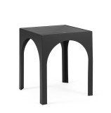 Cumpara ieftin Masuta otel negru sticla Archie 45x45x55 cm