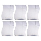 Set 24 Oglinzi Acrilice Decorative, CBD CORAL BEST DEALS, 12cmx10cm, Model Valuri, Autoadezive 12 cm 10 cm 0.2 cm Argintiu cromat 24 10 cm