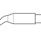 V&acirc;rf șurubelniță &icirc;ndoită 1,2x0,7mm longlife