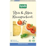 Paine Crocanta Byodo cu Orez si Porumb, Fara Gluten, Bio