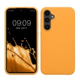 Husa Kwmobile pentru Samsung Galaxy S23 FE, Portocaliu, Silicon, KWM000021KZ005C, Carcasa