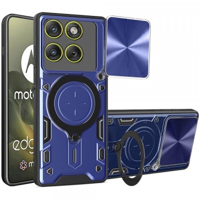 Husa pentru Motorola Edge 70, Techsuit, CamGuard Pro, Albastra foto