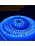 Banda led albastra 60 leduri 5050/metru, 24V, rezistenta la apa, la rola de 5 metri Albastru, Xenon Bright