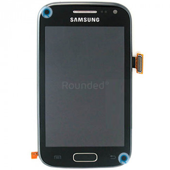Modul display Samsung i8160 Galaxy Ace 2, ansamblu digitizor piesă de schimb neagră DISPLM foto