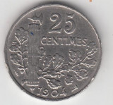 FRANTA - 25 centimes 1904 , LF1.1, Europa
