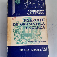 GEORGIANA GALATEANU - EXERCITII DE GRAMATICA ENGLEZA-Timpurile verbale