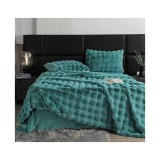 Cumpara ieftin Lenjerie Cocolino Cu Blanita de Iepure Pentru Pat Dublu, 6 piese, Turcoaz - JOJ632