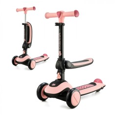 Trotineta HALLEY Kinderkraft 2 in 1, Rosa Pink Rosa Pink, Roz foto