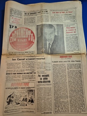 ziarul evenimentul zilei 20 ianuarie 1993 - ioan solcanu,ilie balaci,formatia nazareth in romania foto
