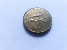 Tanzania 100 shillingi 1994 foto