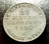 GERMANIA - PRUSSIA - 2 1/2 Groschen 1849 A (Grosi) Argint - Friedrich Wilhelm IV, Europa