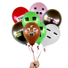 SET 21 baloane Minecraft Baloane petrecere copii - Party balloons foto