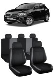 Cumpara ieftin Set huse scaune Volkswagen T-Roc (2019-2023) Negru-Gri, Umbrella