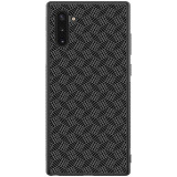 Husa TPU Nillkin Synthetic Fiber pentru Samsung Galaxy Note 10 N970 / Samsung Galaxy Note 10 5G N971, Plaid, Neagra