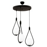 CANDELABRU MEKSIKA NEGRU 3XE27 60W