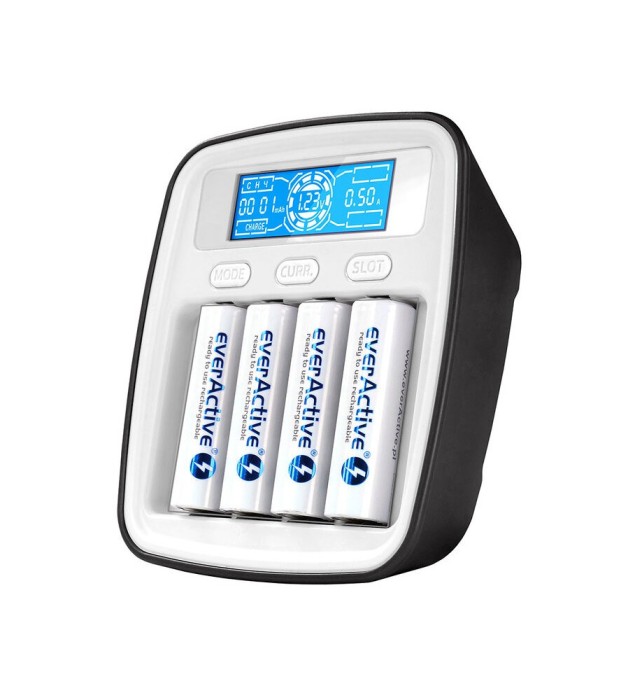 Incarcator de baterii reincarcabile Ni-MH profesional everActive NC-1000M