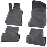 Set de 4 covorase cauciuc 3D stil tavita premium pentru Mercedes C-Class W204, S204 2007-2014, Recambo