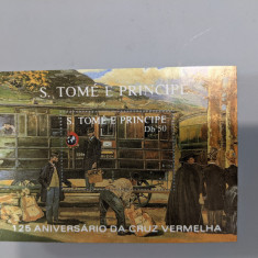 sao tome si principe - Timbre trenuri, locomotive, cai ferate, nestampilate, MNH