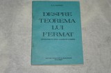 Despre teorema lui Fermat - M. M. Postnikov - 1983