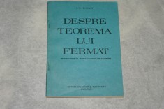 Despre teorema lui Fermat - M. M. Postnikov - 1983