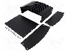 Radiator cu carcasa, aluminiu, negru, FISCHER ELEKTRONIK - EMB 215 150 SA