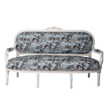 Sofa Madame Pompadour din lemn masiv alb cu tapiterie colorata CAT362B62, Sufragerii si mobilier salon, Baroc