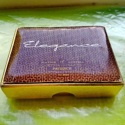 D806-Set 2 perechi carti mici joc vechi PIATNIK &amp;amp; Sohn Elegance Viena Austria. foto