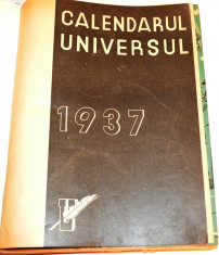 Calendarul Universul 1937 - Almanah interbelic foto