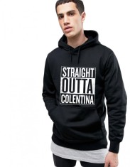 Hanorac Barbati Negru - Straight Outta Colentina - S