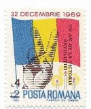 Romania (133) - Un an Victoria Revolutiei Romania 22 decembrie 1989,1990,neobl.