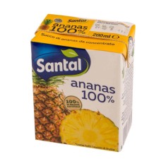 Suc Nectar Santal Ace Brick, 200 ml, 24 Buc/Bax, Aroma Ananas, Nectar Ananas Santal Ace Brick 200 ml, Sucuri Neacidulate, Sucuri Necarbogazoase, Santa foto