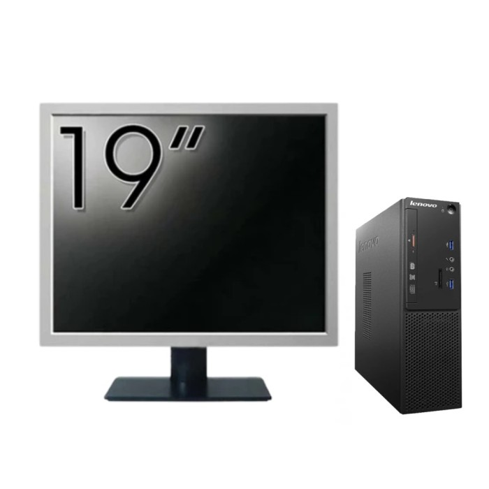 Pachet Calculator Second Hand LENOVO S510 SFF, Intel Core i5-6500t 3.20GHz, 8GB DDR4, 128GB SDD + Monitor 19&amp;quot; NewTechnology Media