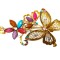 Clama de par in forma de Fluture, Vintage, 13 cm, Multicolor, 74BJ