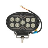 Proiector oval LED cu DRL 9-36V, 20W alb-galben, carcasa aluminiu 140x90x45mm IP68 Breckner Germany