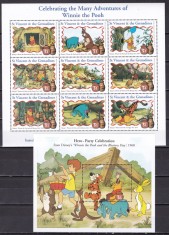 St.Vincent 1998 Disney MI 4349-4357 klb + bl.454 MNH