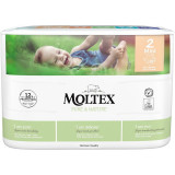 Moltex Pure &amp; Nature Mini Size 2 scutece ECO de unică folosință 3-6 kg 38 buc