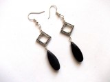 cercei howlite negru 44686