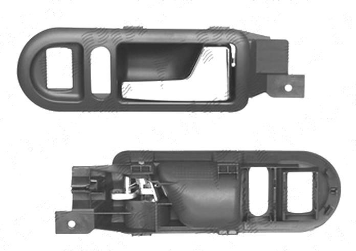 Maner usa interior Volkswagen Passat (B5 (3b)), 09.1996-11.2000, fata, Dreapta, negru / crom; cu tija cromata