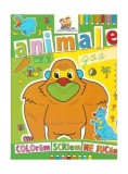Animale de la zoo. Carte de colorat - ***