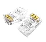 MUFA RJ-45 Ugreen, &quot;NW120&quot; pt. cablu UTP, Cat6, RJ-45 (T), plastic, 100 buc, &quot;60558&quot; - 6957303865581
