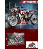 Constructor Motor Roșu Mare 467 Piese