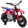 AIYAPLAY Motocicletă Electrică pentru Copii sub Licență HONDA 12 V, Viteză 3-6 Km/h, Vehicul Electric pentru Copii 3+ ani, Roșu și Albastru | Aosom Ro