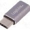 Cablu port micro USB B, USB C mufa, USB 2.0, USB 3.0, lungime {{Lungime cablu}}, {{Culoare izola&amp;#355;ie}}, LOGILINK - AU0041