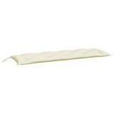 Cumpara ieftin Perna banca de gradina, alb crem, 150x50x7 cm, textil oxford