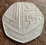 C50 - Moneda foarte veche - Anglia - fifty pence - 2014 - omagiala