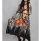 ROCHIE MAXI CU MANECA LUNGA ASIMETRICA LEOPART FRIDA TALIE UNICA Multicolora