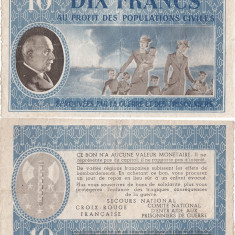 1940, 10 francs (P-KL.07A) - Franța