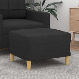 VidaXL Taburet, negru, 60x50x41 cm, material textil