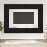 vidaXL Set comodă TV 10 pcs Stejar negru Mediu 30.5 x 30 x 90 cm