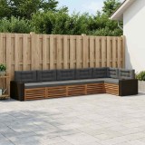 vidaXL Set de canapele de exterior 6 pcs Natural și Antracit 3383425
